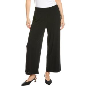imageAnne Klein Womens Pull on Cropped Pallazo PantAnne Black