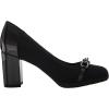 imageAnne Klein Womens Caitlyn Chain Block Heel Loafer HeelsNavy
