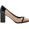 imageAnne Klein Womens Caitlyn Chain Block Heel Loafer HeelsNudeBlack