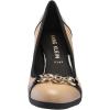 imageAnne Klein Womens Caitlyn Chain Block Heel Loafer HeelsNudeBlack