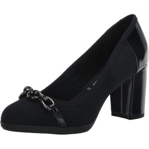 imageAnne Klein Womens Caitlyn Chain Block Heel Loafer HeelsNavy