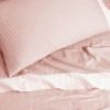 imageAnne Klein Westhill Dot 100 Cotton Sateen Sheet Set with Flat Sheet Fitted Sheet PillowcasesTwin BlushBlush