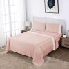 imageAnne Klein Westhill Dot 100 Cotton Sateen Sheet Set with Flat Sheet Fitted Sheet PillowcasesTwin BlushBlush