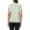imageAnne Klein Womens Blssm Lace Sl Ruffle Nk Top W Ladder LacSoft Aloe