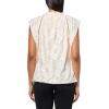 imageAnne Klein Womens Blssm Lace Sl Ruffle Nk Top W Ladder LacWhite Dove