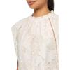 imageAnne Klein Womens Blssm Lace Sl Ruffle Nk Top W Ladder LacWhite Dove