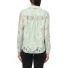 imageAnne Klein Womens Blssm Lace W CDC Ls Button Down W CamiSoft Aloe