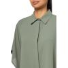 imageAnne Klein Womens Bttn Frt Dolman SLV BlouseEucalyptus
