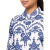 imageAnne Klein Womens Button Frt Shirt W Scallop HemBrght WhtSantorini Bl