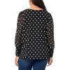imageAnne Klein Womens Ity W Printed Chiffon Bishop SLVAnthraciteAmethyst