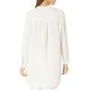 imageAnne Klein Womens PopOver Blouse with Covered Placket and Side SlitsAnne White