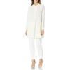 imageAnne Klein Womens PopOver Blouse with Covered Placket and Side SlitsAnne White