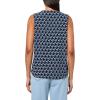 imageAnne Klein Womens Printed Ity Pleat Front ShellAnne Black Multi