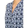 imageAnne Klein Womens Printed Ity Sl Shirred Surplice TopAnne Black Multi