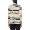 imageAnne Klein Womens Printed Mesh 3q SLV Wrap TopWhite Dove Multi