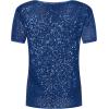 imageAnne Klein Womens Sequin W Triple Mesh Ss Banded TeeSantorini Blue