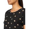 imageAnne Klein Womens Short Sleeve Polka Dot TopAnne BlackLatte