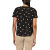 imageAnne Klein Womens Short Sleeve Polka Dot TopAnne BlackLatte