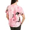 imageAnne Klein Womens Ss Blouse W Bateau NecklinePeony Pink Multi