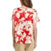 imageAnne Klein Womens Ss Blouse W Bateau NecklinePoppy Multi