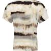 imageAnne Klein Womens Ss Blouse W Bateau NecklineWhite Dove Multi