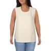 imageAnne Klein Womens UNeck ShellAnne White