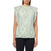 imageAnne Klein Womens Blssm Lace Sl Ruffle Nk Top W Ladder LacSoft Aloe