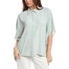 imageAnne Klein Womens Bttn Frt Dolman SLV BlouseSoft Aloe