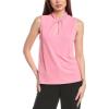 imageAnne Klein Womens Moss Crepe Sl Twist Neck W KeyholePink Dahlia