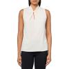 imageAnne Klein Womens Moss Crepe Sl Twist Neck W KeyholeWhite Dove