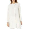 imageAnne Klein Womens PopOver Blouse with Covered Placket and Side SlitsAnne White