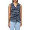 imageAnne Klein Womens Printed Ity Pleat Front ShellAnne Black Multi