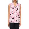 imageAnne Klein Womens Printed Ity Triple Pleat TopPeony Pink Multi