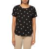 imageAnne Klein Womens Short Sleeve Polka Dot TopAnne BlackLatte