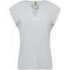 imageAnne Klein Womens Textured Knit Crepe Ext Shldr Keyhole toSoft Aloe