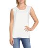 imageAnne Klein Womens UNeck ShellAnne White