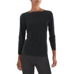 imageAnne Klein Womens Crewneck Pullover BlouseAnne Black