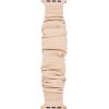 imageAnne Klein Leather Fashion Band for Apple Watch Secure Adjustable Apple Watch Band Replacement Fits Most WristsBeige  Scrunchie