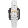 imageAnne Klein Leather Fashion Band for Apple Watch Secure Adjustable Apple Watch Band Replacement Fits Most WristsIvory