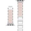 imageAnne Klein Rubberized Fashion Bracelet for Apple Watch Secure Adjustable Apple Watch Replacement Band Fits Most WristsPinkSilver