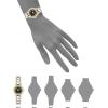 imageAnne Klein Womens Date Function Bracelet WatchBlackTwoTone