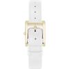 imageAnne Klein Womens Leather Strap WatchMotherofpearlWhiteGold