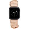 imageAnne Klein Leather Fashion Band for Apple Watch Secure Adjustable Apple Watch Band Replacement Fits Most WristsBeige  Scrunchie