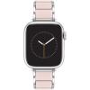 imageAnne Klein Rubberized Fashion Bracelet for Apple Watch Secure Adjustable Apple Watch Replacement Band Fits Most WristsPinkSilver