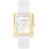 imageAnne Klein Womens Leather Strap WatchMotherofpearlWhiteGold
