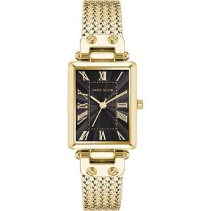 imageAnne Klein Womens Mesh Bracelet WatchGoldBlack
