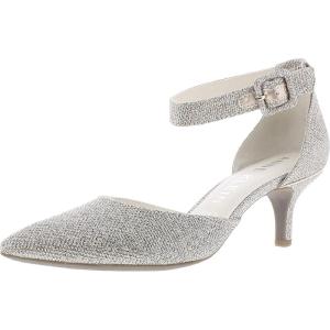 imageAnne Klein Womens Fabulist Ankle Wrap Dress PumpsPlatinum