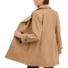 imageAnne Klein Womens Classic Double Breasted Coat Plus SizeBrown