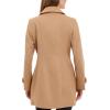 imageAnne Klein Womens Classic Double Breasted Coat Plus SizeCamel