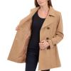 imageAnne Klein Womens Classic Double Breasted Coat Plus SizeCamel